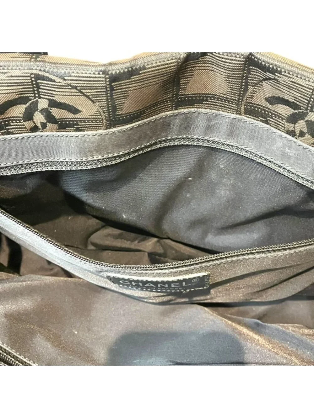 Chanel Tote PM New Travel Line Canvas Leather